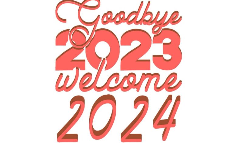 Goodbye 2023 Welcome HD Images