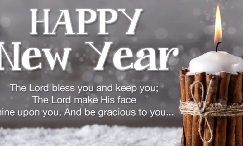 Happy new year greetings bible 2025