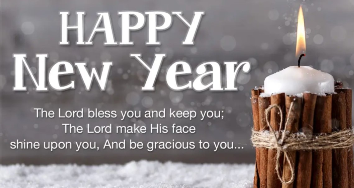 Happy new year greetings bible 2025